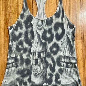 Allsaints Tank Top Cotton Skull Size 2